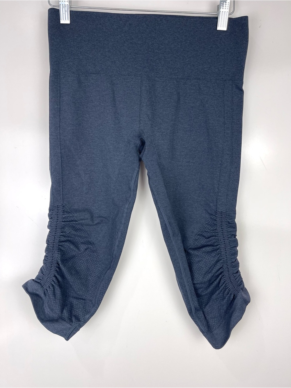 Lululemon In The Flow Crop Leggings Pilates Yoga Size 8 Heathered Inkwell Capris